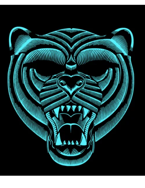 Photo du produit Masque tigre à LED réactives adulte