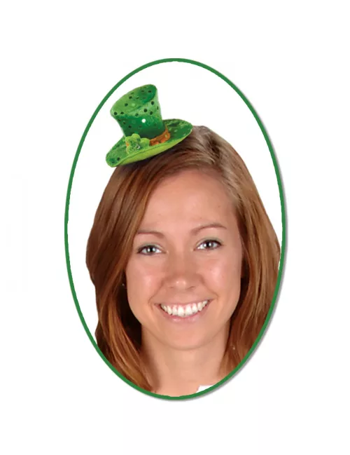 Photo du produit Mini chapeau haut de forme avec sequins femme
