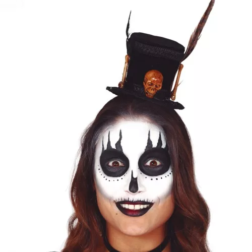Photo du produit Mini chapeau haut de forme sorcier vaudou adulte