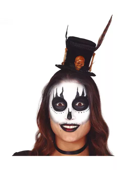 Photo du produit Mini chapeau haut de forme sorcier vaudou adulte