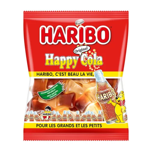 Photo du produit Mini sachet bonbons Haribo Happy Cola