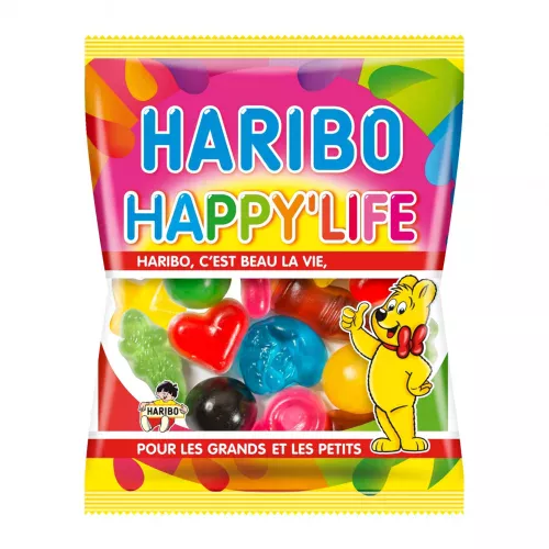 Photo du produit Mini sachet bonbons Haribo Happy Life
