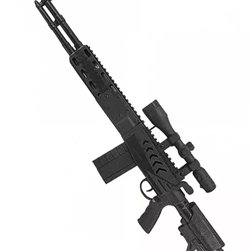 Photo du produit Mitraillette longue noire enfant 71 cm