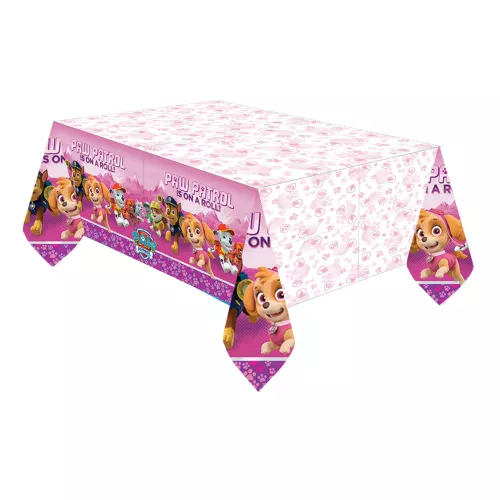 Photo du produit Nappe en plastique rose Pat'Patrouille 137 x 274 cm