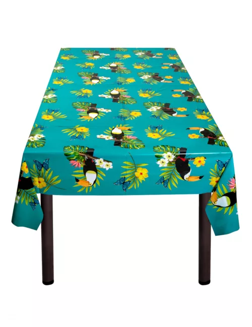 Photo du produit Nappe en plastique toucan 130 x 180 cm