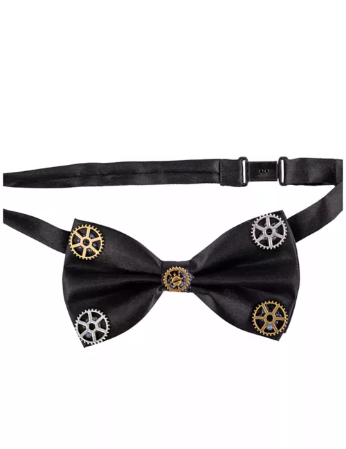 Photo du produit Noeud papillon steampunk engrenages adulte