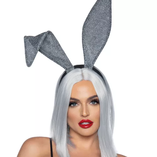 Photo du produit Oreilles de lapin argentés adulte