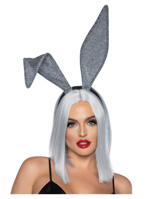 Photo du produit Oreilles de lapin argentés adulte