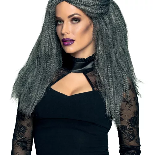 Photo du produit Perruque grise gauffrée femme