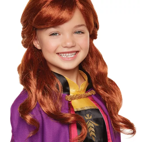 Photo du produit Perruque luxe Anna La Reine des neiges 2 fille