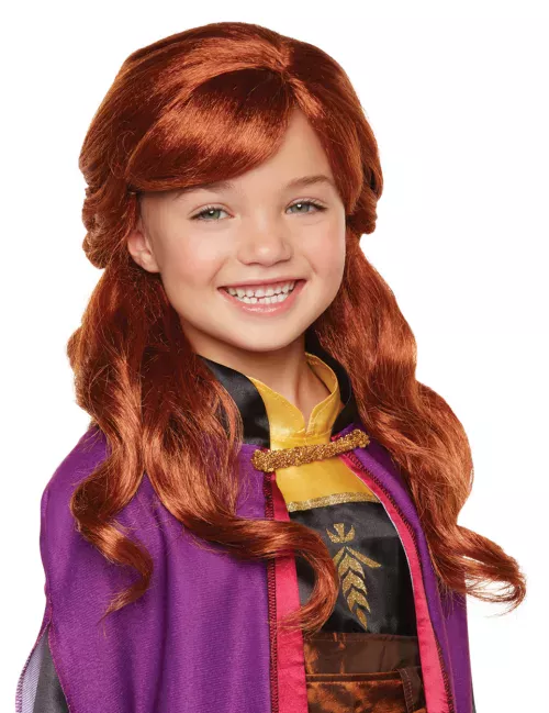 Photo du produit Perruque luxe Anna La Reine des neiges 2 fille