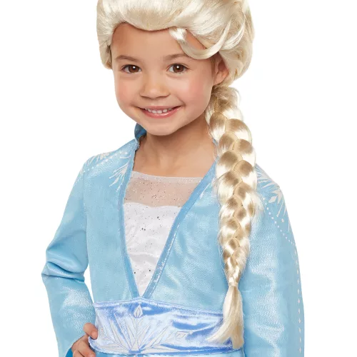 Photo du produit Perruque luxe Elsa La Reine des Neiges 2 fille