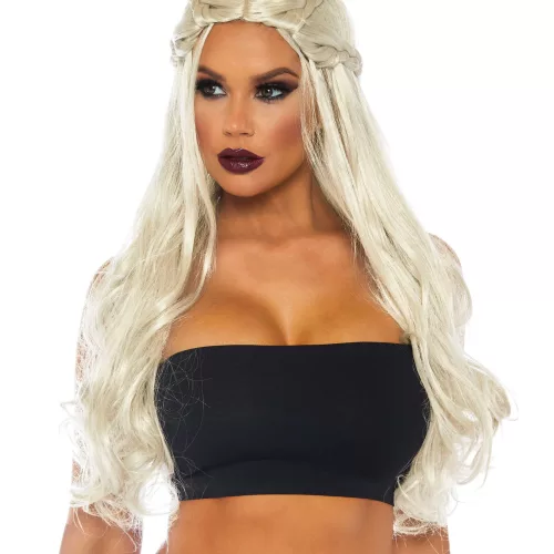 Photo du produit Perruque luxe longue blonde princesse des dragons femme