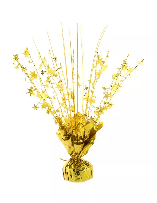 Photo du produit Poids pour ballon hélium étoiles or 250 gr