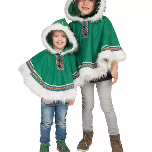 Photo du produit Poncho esquimau vert enfant