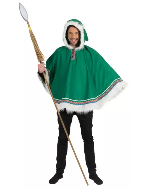 Photo du produit Poncho esquimau vert homme