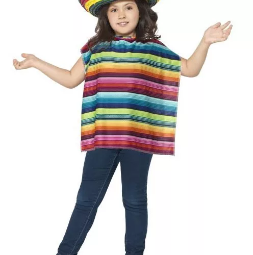 Photo du produit Poncho et sombrero mexicain enfant