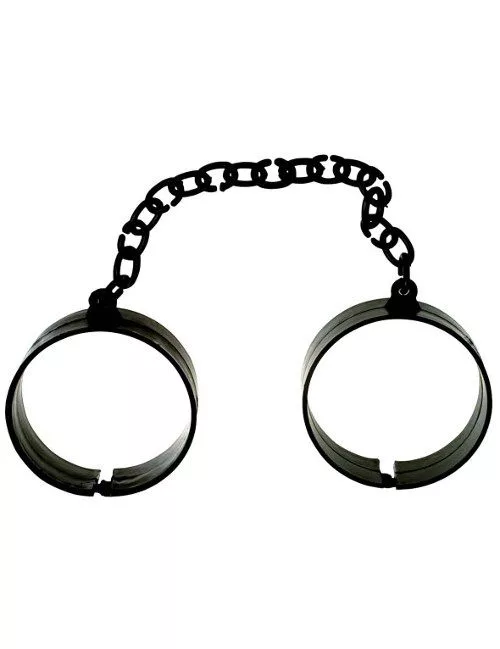Photo du produit Menottes de prisonnier noir adulte