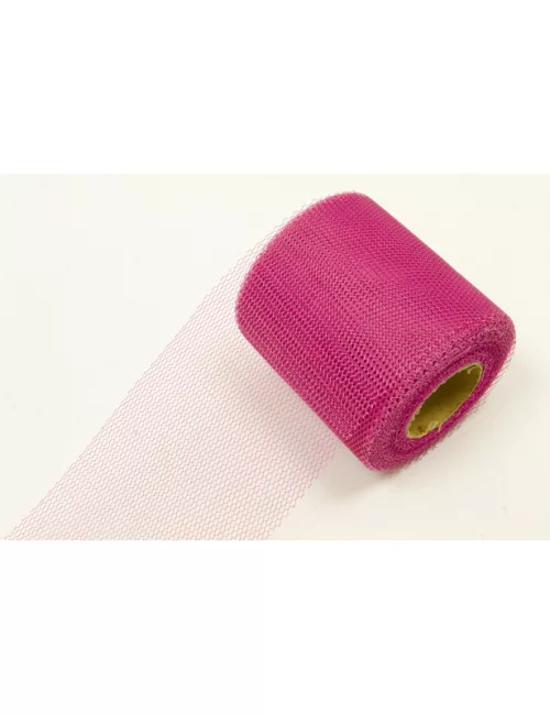 Photo du produit Rouleau de tulle rose fuchsia 20 mètres