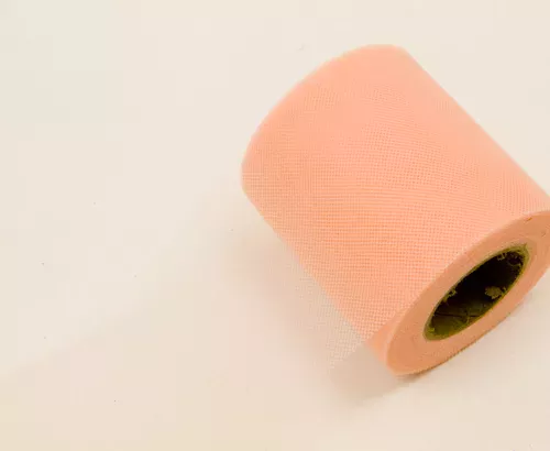 Photo du produit Rouleau de tulle pêche 20 mètres