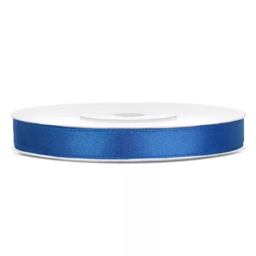 Photo du produit Ruban satin bleu roi 0.6 cm x 25 m