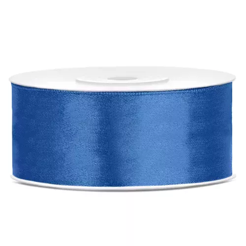 Photo du produit Ruban satin bleu roi 2,5 cm x 25 m