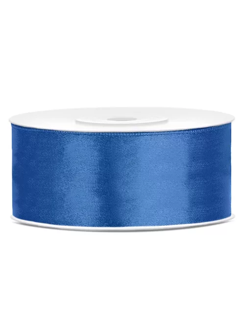 Photo du produit Ruban satin bleu roi 2,5 cm x 25 m