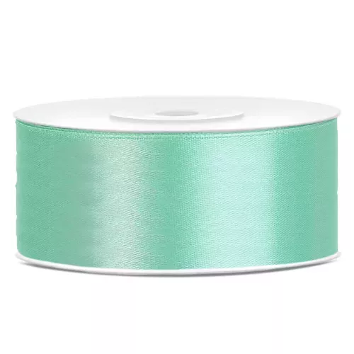 Photo du produit Ruban satin vert menthe 2,5 cm x 25 m