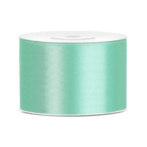Photo du produit Ruban satin vert menthe 5 cm x 25 m