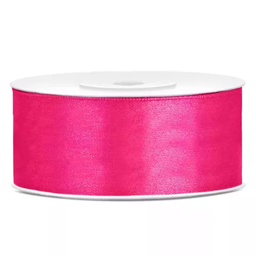 Photo du produit Ruban satin fuchsia 2,5 cm x 25 m