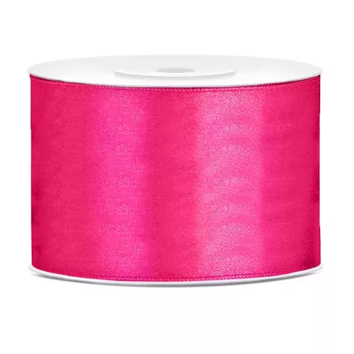 Photo du produit Ruban satin fuchsia 5 cm x 25 m
