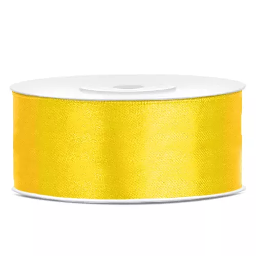Photo du produit Ruban satin jaune 2,5 cm x 25 m