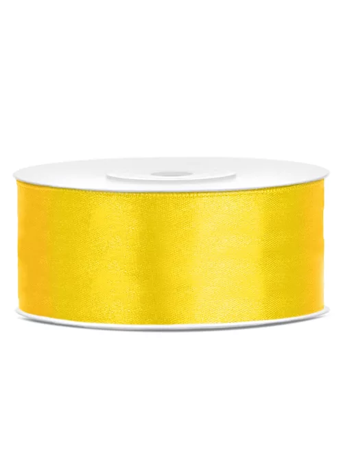 Photo du produit Ruban satin jaune 2,5 cm x 25 m
