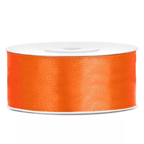 Photo du produit Ruban satin orange 2,5 cm x 25 m