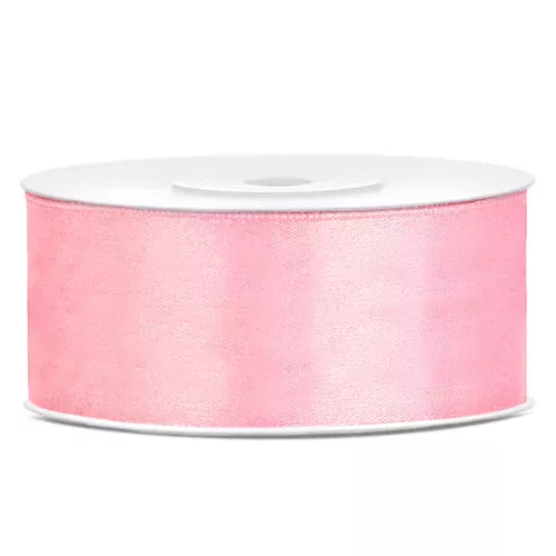 Photo du produit Ruban satin rose 2,5 cm x 25 m
