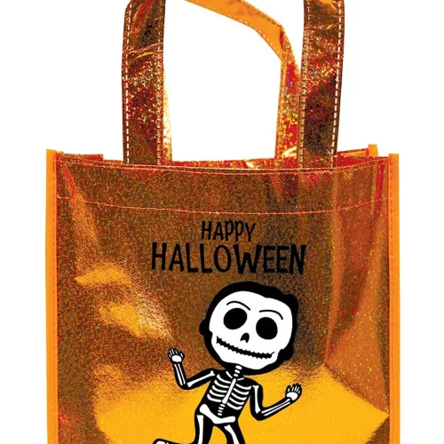 Photo du produit Sac à paillettes orange squelette