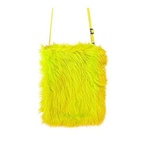 Photo du produit Sac en peluche jaune fluo