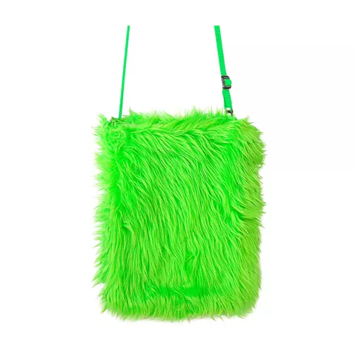 Photo du produit Sac en peluche vert fluo