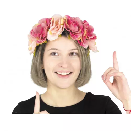Photo du produit Serre-tête à fleurs vintage adulte