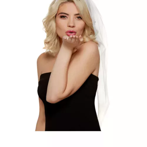 Photo du produit Serre tête Bride avec voile EVJF adulte