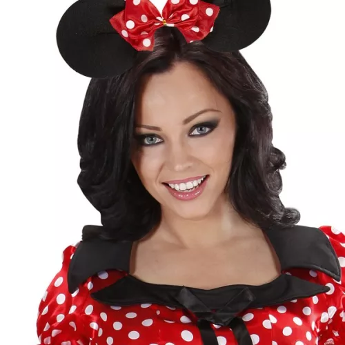 Photo du produit Serre-tête oreilles de souris avec noeud à pois femme