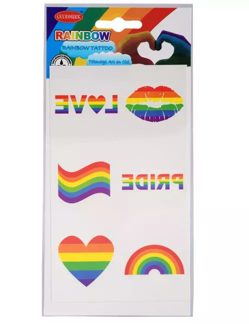 Photo du produit Set tatouages arc-en-ciel