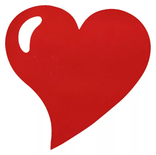 Photo du produit 50 Sets de table coeur rouge 38 cm