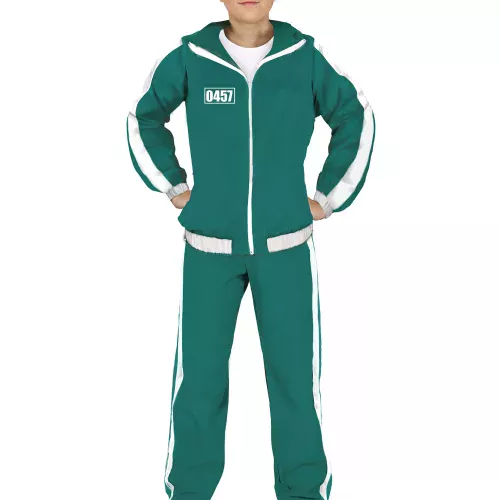 Photo du produit Survêtement vert de participant numéro 457 adolescent