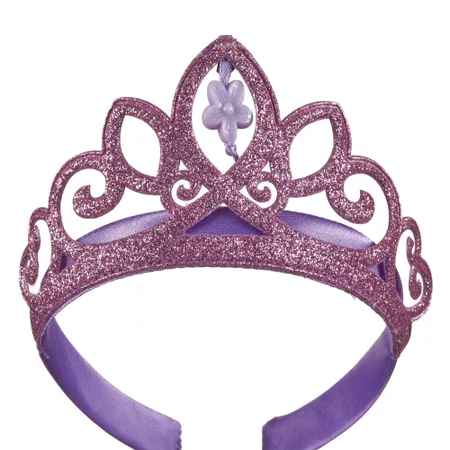 Photo du produit Tiare violette à paillettes Raiponce enfant