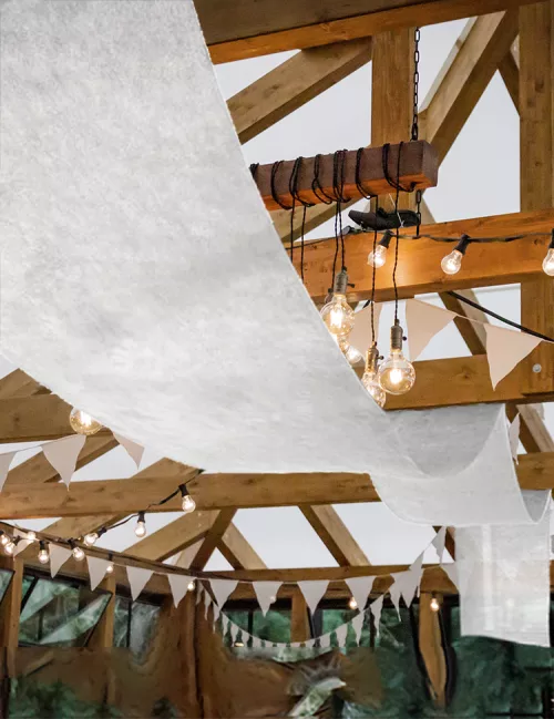 Photo du produit Tenture de mariage blanche 80 cm x 25 m