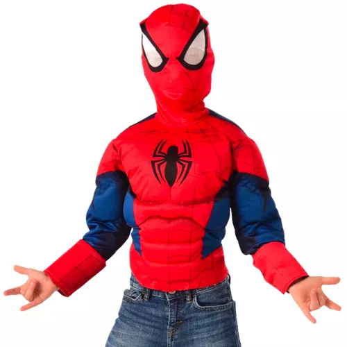 Photo du produit Top et cagoule luxe Spiderman enfant