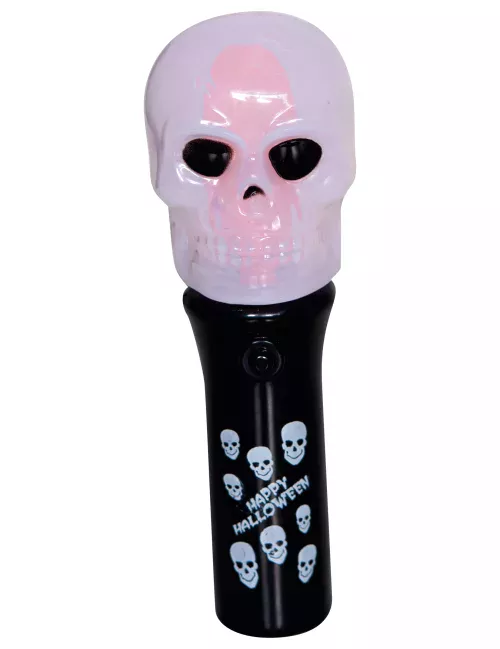Photo du produit Torche spinner lumineuse tête de mort