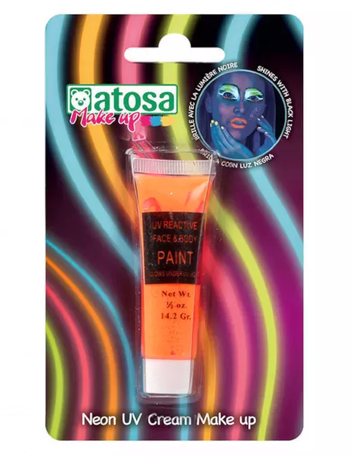 Photo du produit Tube de maquillage néon orange UV