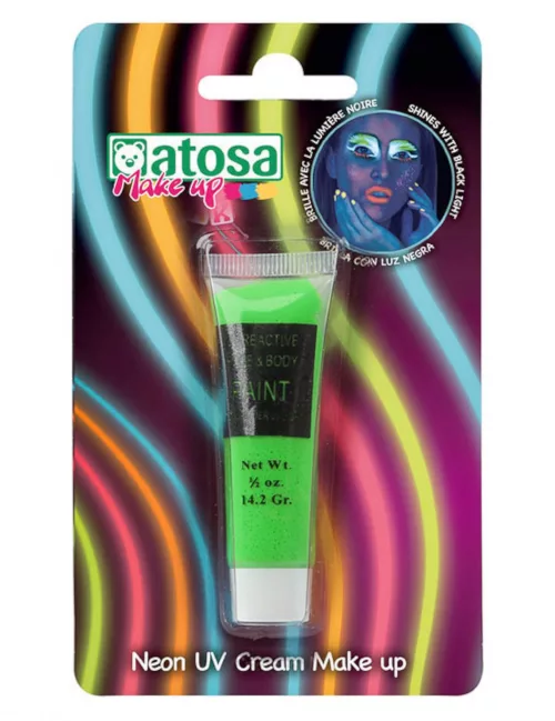 Photo du produit Tube de maquillage néon vert UV